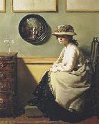 Sir William Orpen The Mirror oil painting on canvas